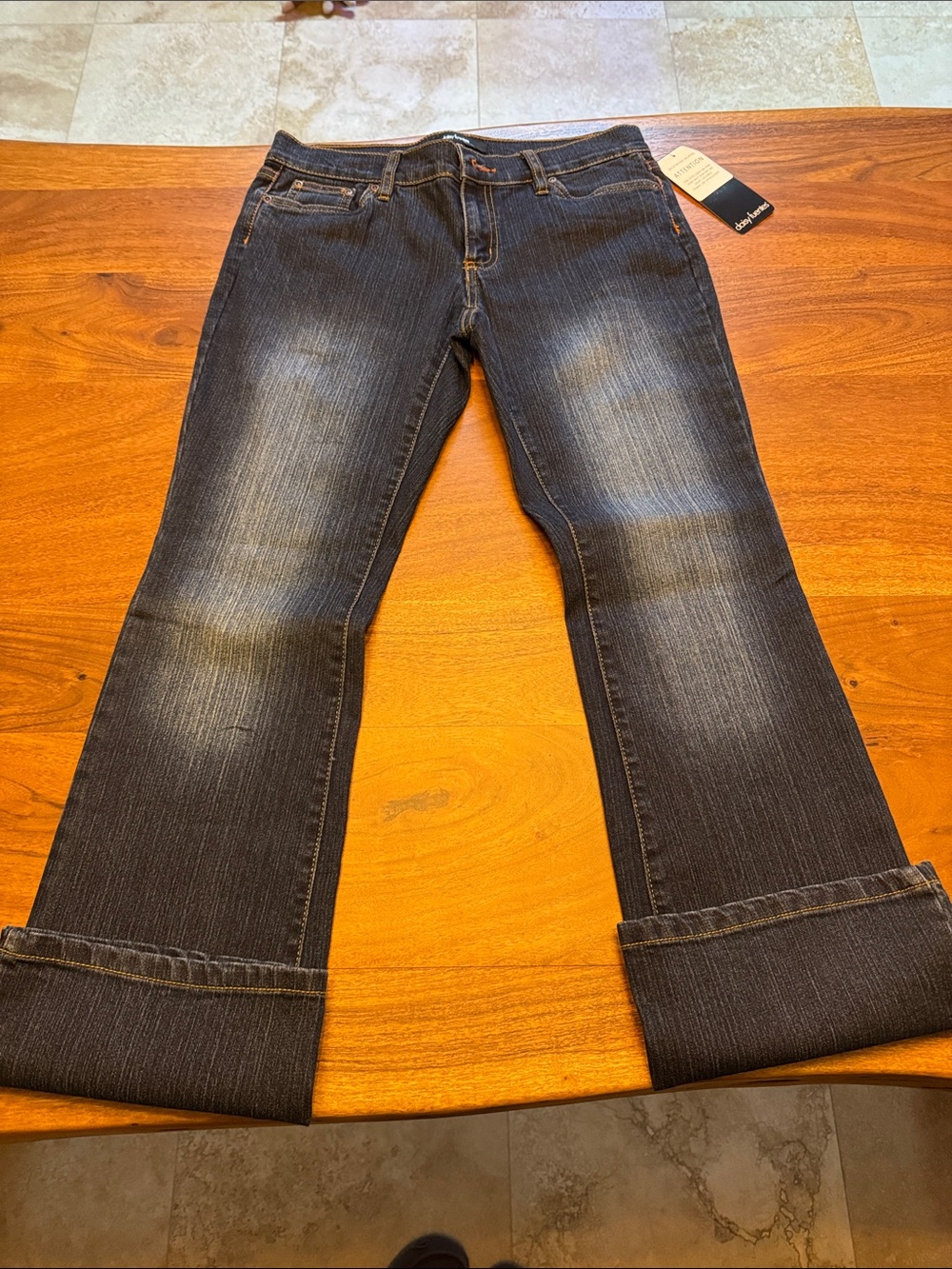 Daisy Fuentes Dark Blue Flare Jeans